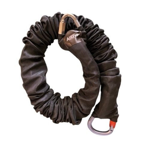 AIRFIT bungee fitness resistance cord with protective sleeve for suspension workout training